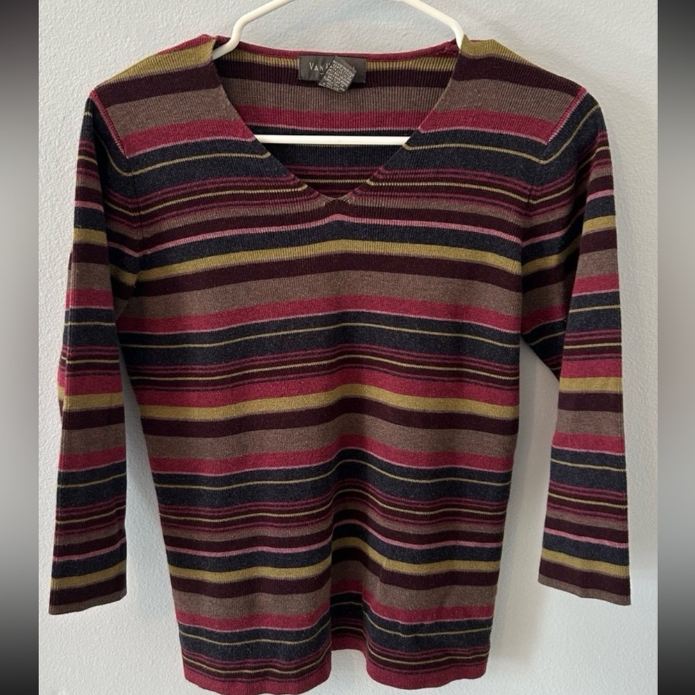 Striped 3/4 sleeve